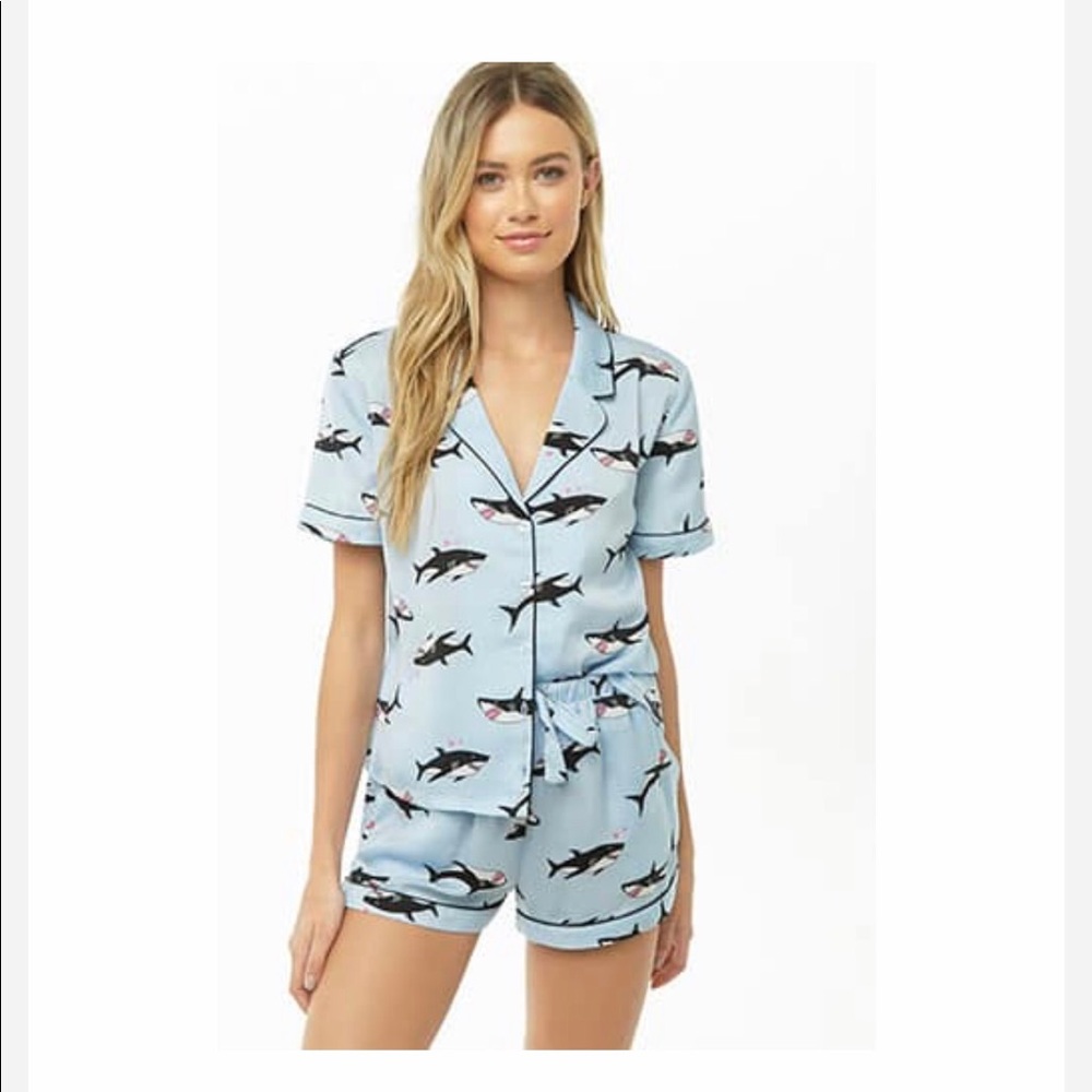Forever 21 Shark PJ’s Size L